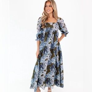 Brand New Living And Loving Midi Dress - Olive